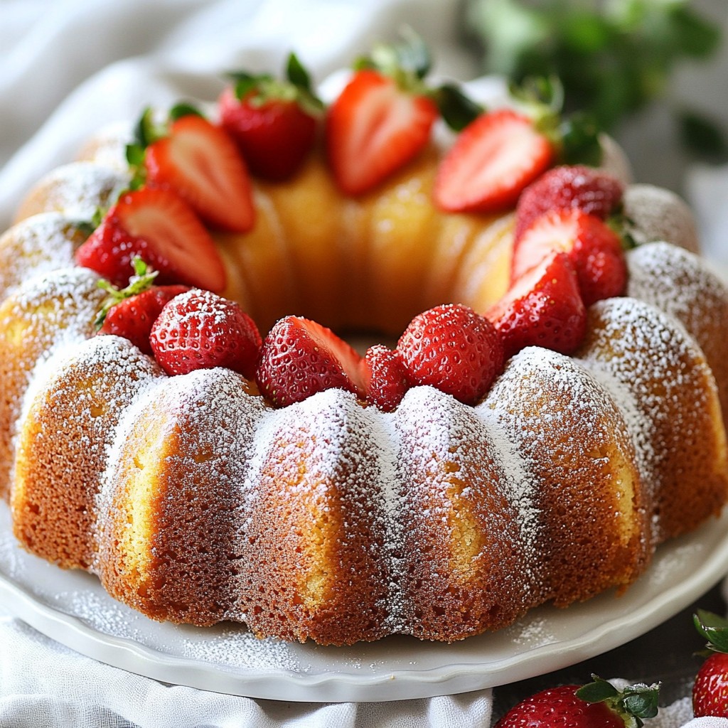 Fresh Strawberry Pound Cake Delightful and Simple Treat