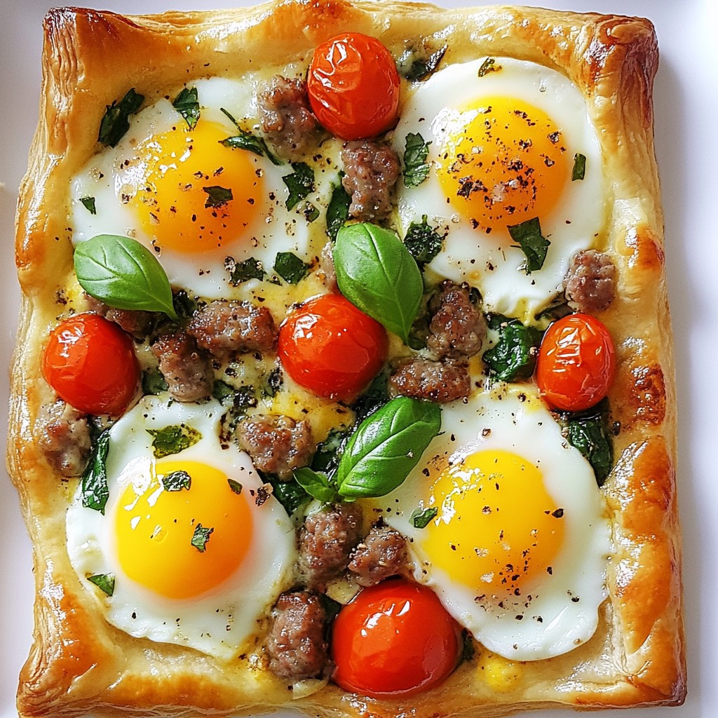 Puff Pastry Breakfast Pizza Tasty Morning Delight