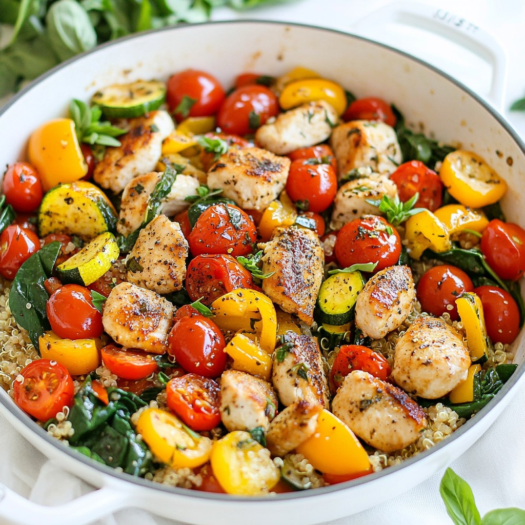 One-Pot Chicken Veggie Skillet Flavorful and Easy Meal