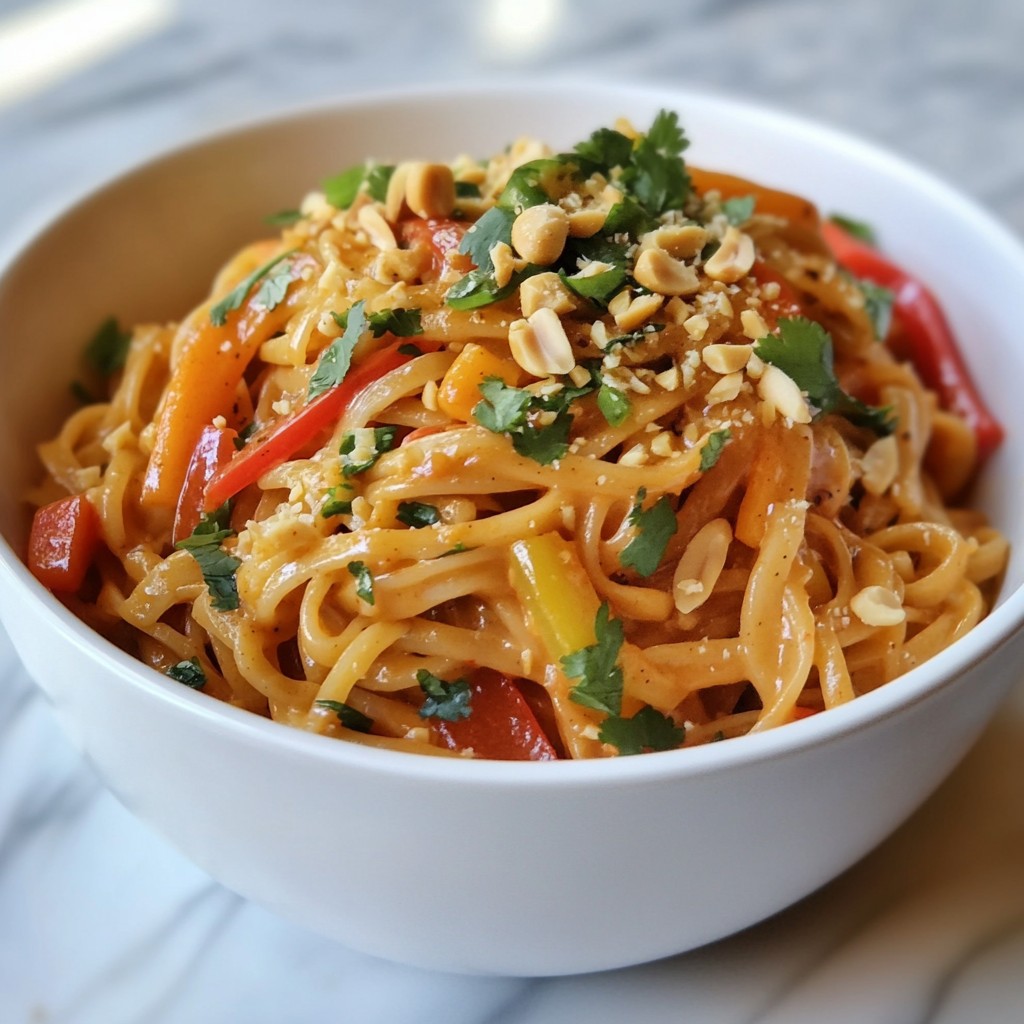 Spicy Thai Peanut Noodles Flavorful and Easy Recipe