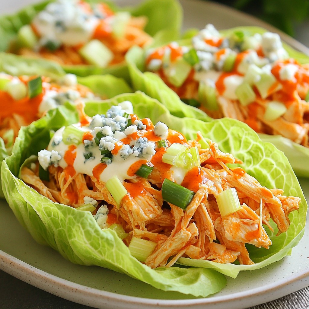 Buffalo Chicken Lettuce Wraps Flavorful and Easy Meal