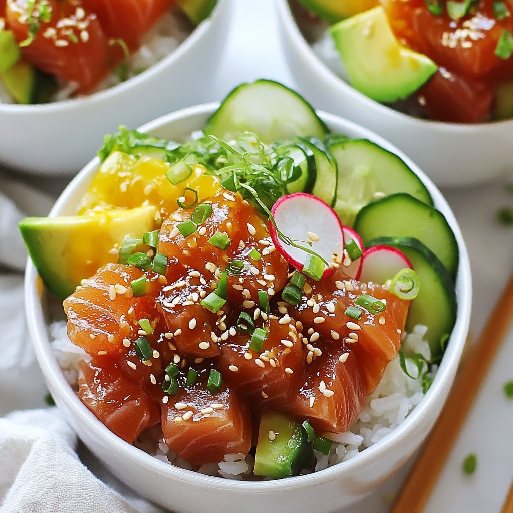 Spicy Tuna Poke Bowls Fresh and Flavorful Delight