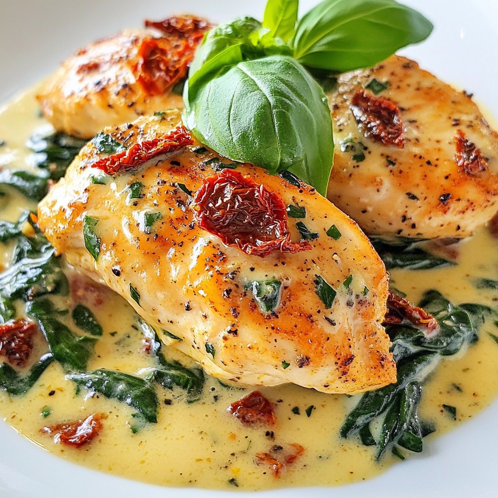 Creamy Garlic Tuscan Chicken Flavorful Dinner Bliss