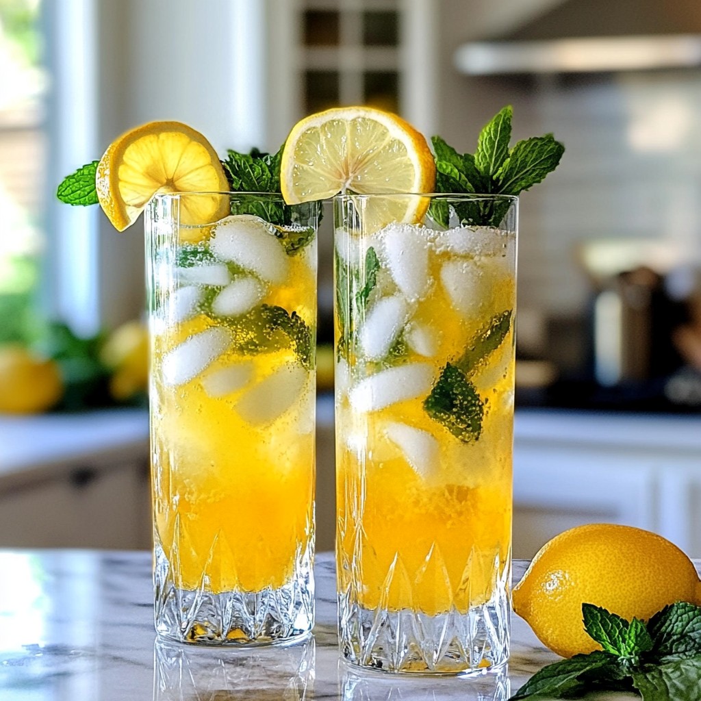 Sparkling Limoncello Cocktail Zesty and Refreshing Delight