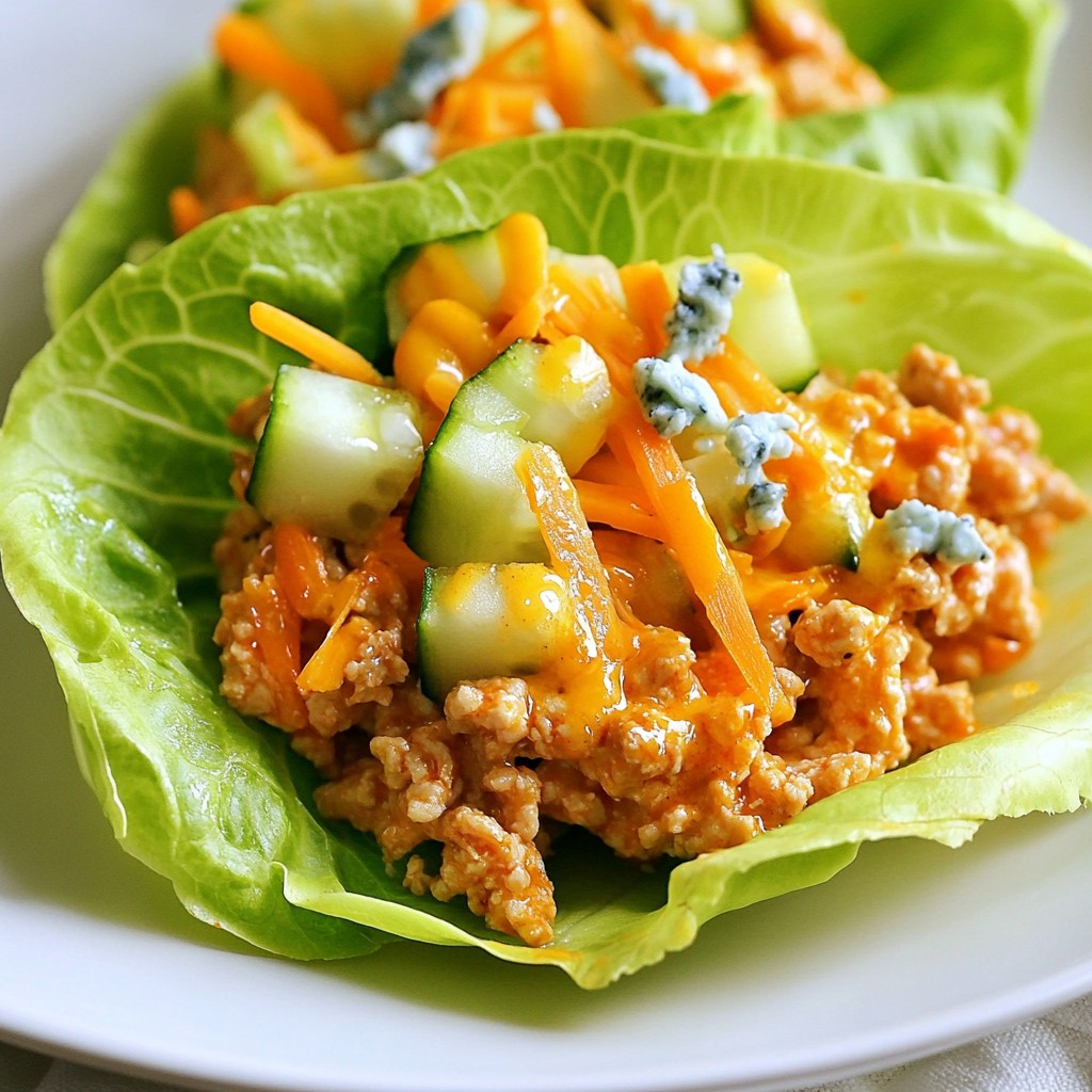 Savory Buffalo Chicken Lettuce Wraps Delicious Meal