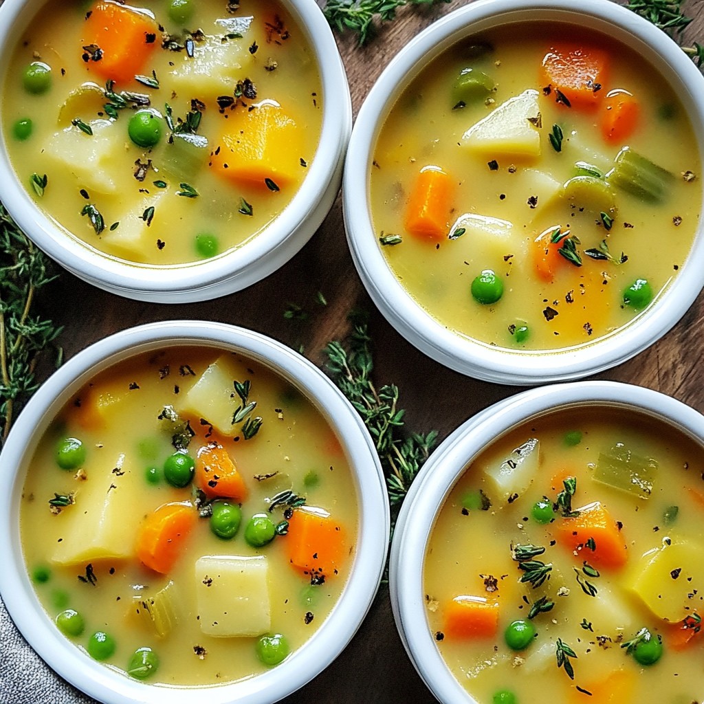 Veggie Pot Pie Soup Savory and Comforting Delight