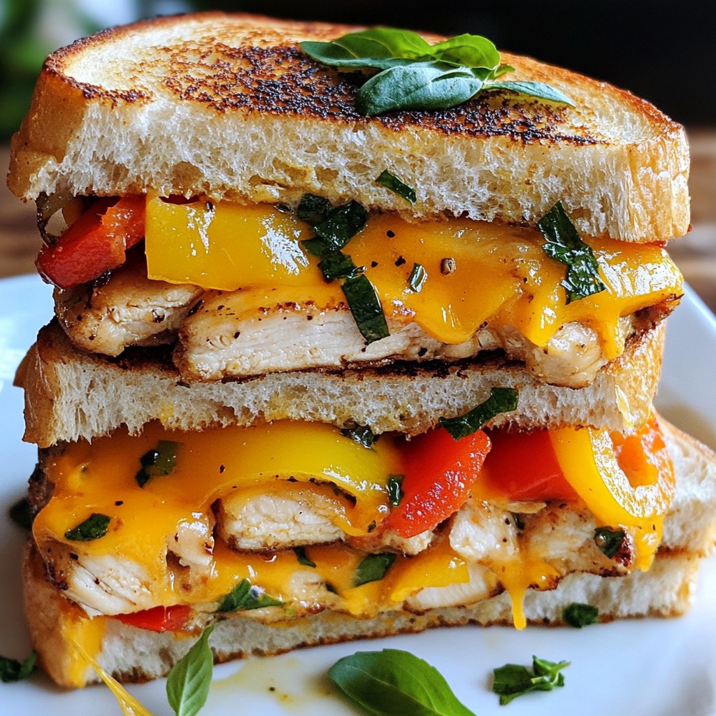 Sizzling Chicken Melt Sandwich Flavorful and Easy Meal