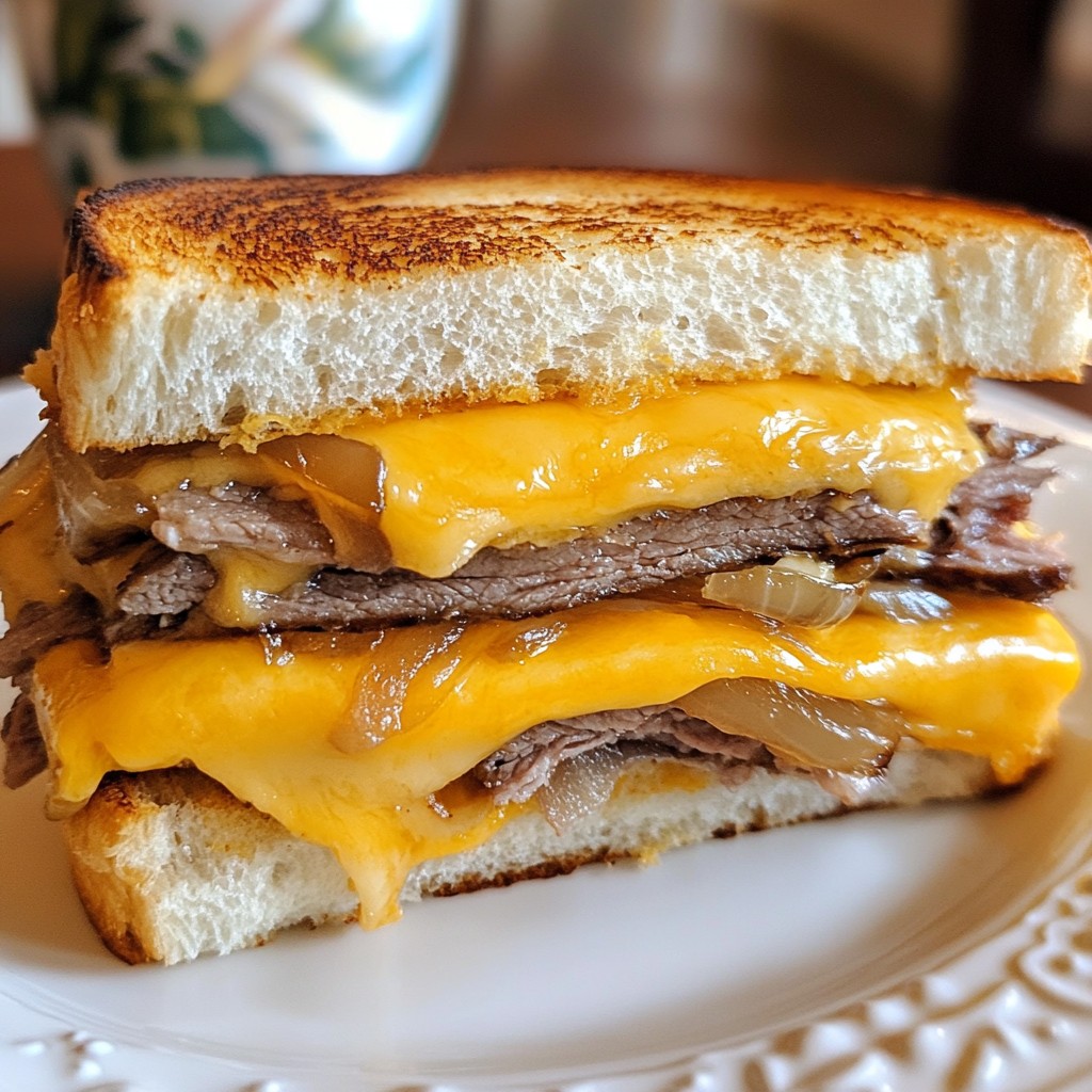 Savory Roast Beef Cheddar Melt Quick and Easy Recipe