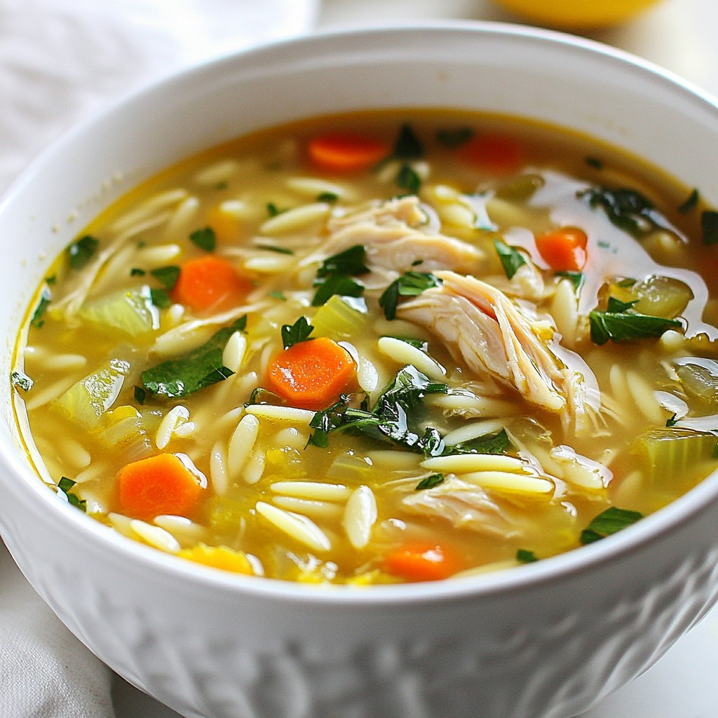 Lemon Chicken Orzo Soup Perfect for Any Meal