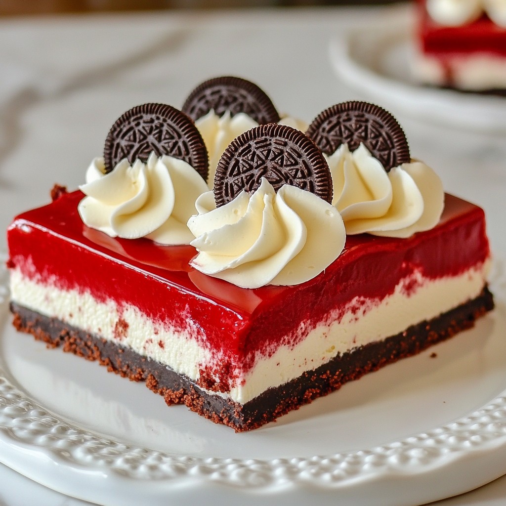 Red Velvet Oreo Cheesecake Delightful Creamy Dessert