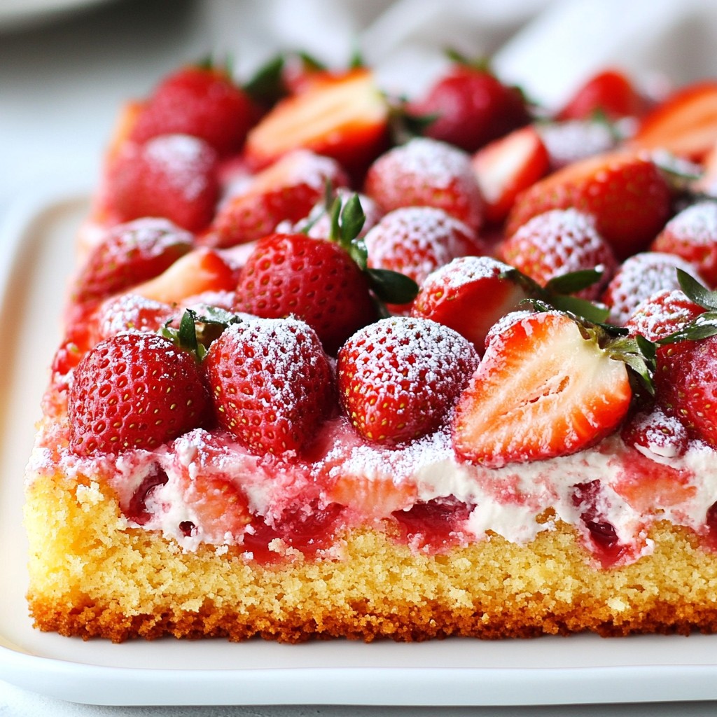 Strawberry Earthquake Cake Delightful and Easy Recipe