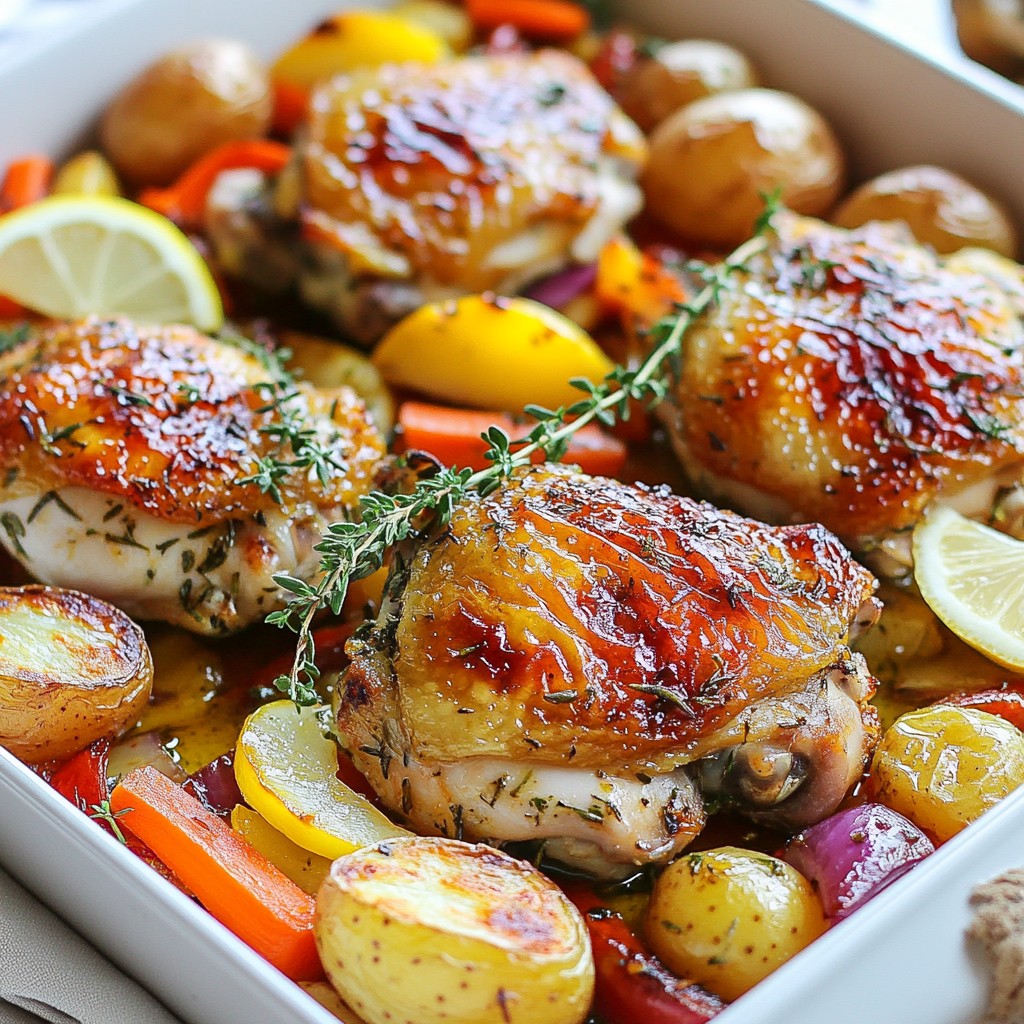 Herb Roasted Chicken and Veggies Flavorful Delight