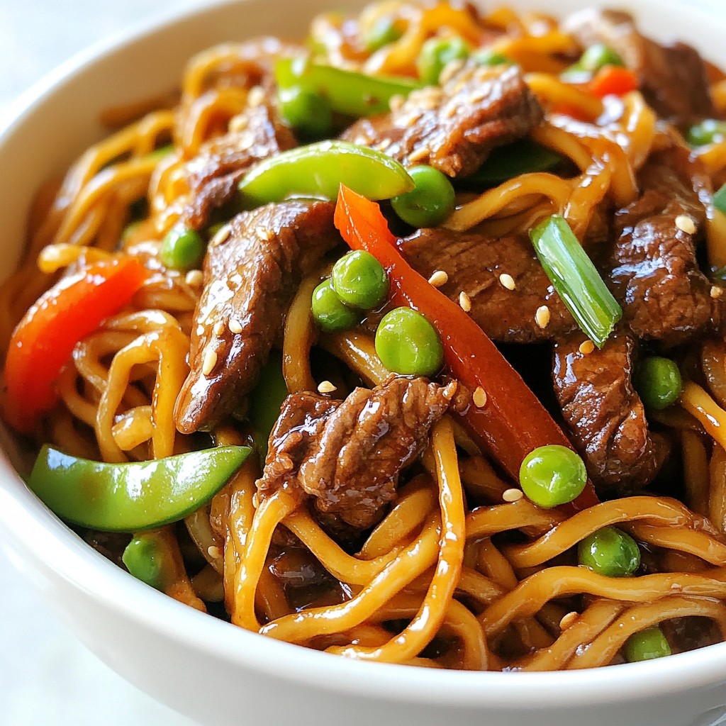 Minute Beef Lo Mein Quick and Flavorful Recipe