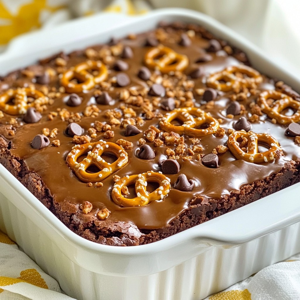 Caramel Pretzel Brownies Irresistible and Chewy Treat