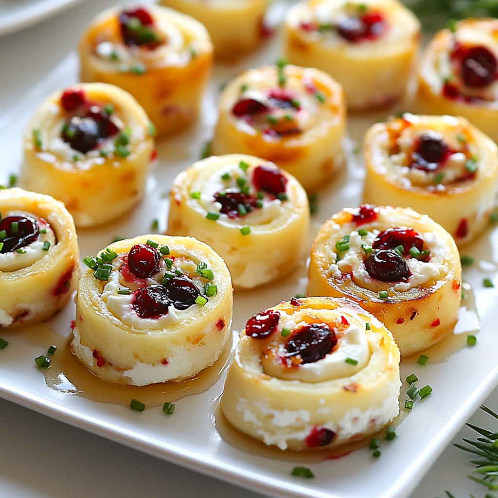 Cranberry Feta Pinwheels Delightful Party Snack