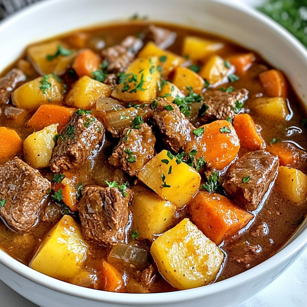 French-Style Beef Stew Hearty and Comforting Meal