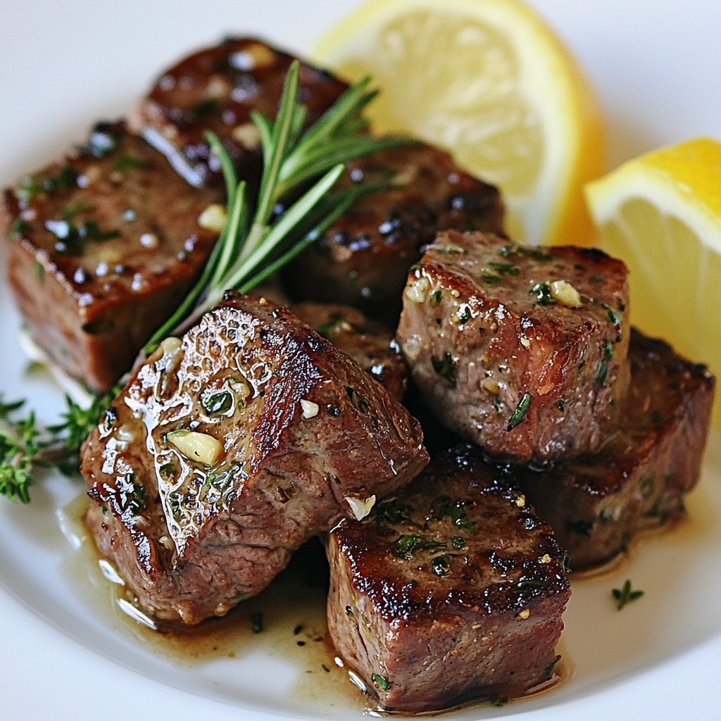 Garlic Herb Butter Steak Bites Savory and Simple Treat