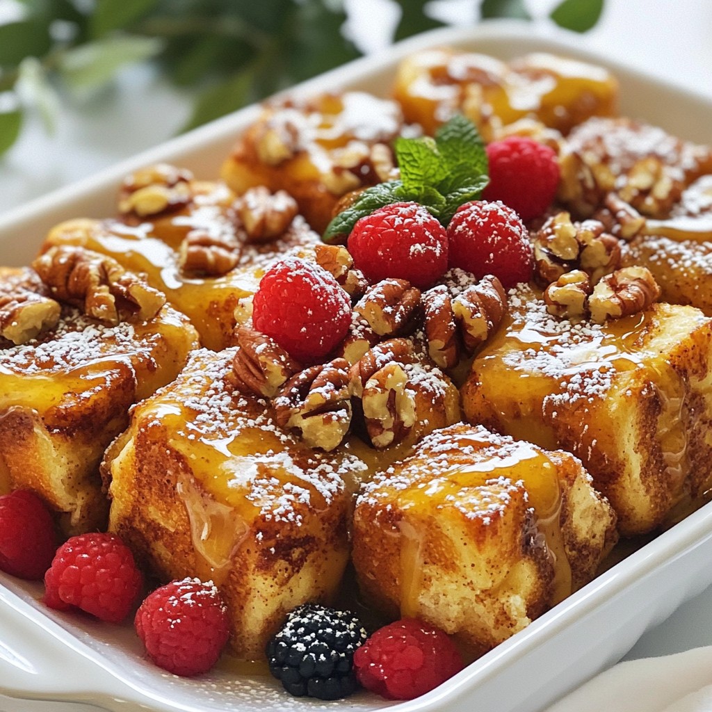 Cinnamon Roll French Toast Bake Easy and Tasty Recipe