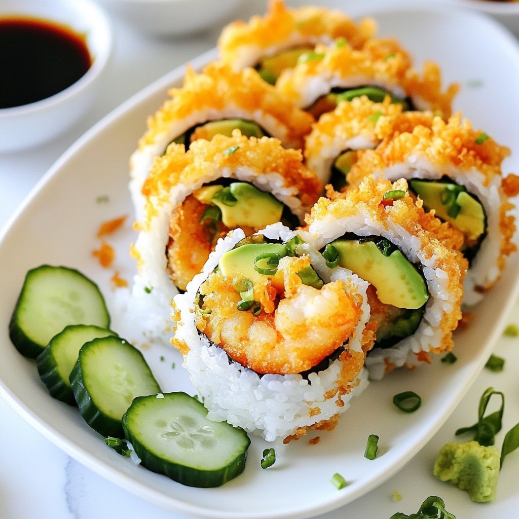 Shrimp Tempura Sushi Roll Easy to Make at Home