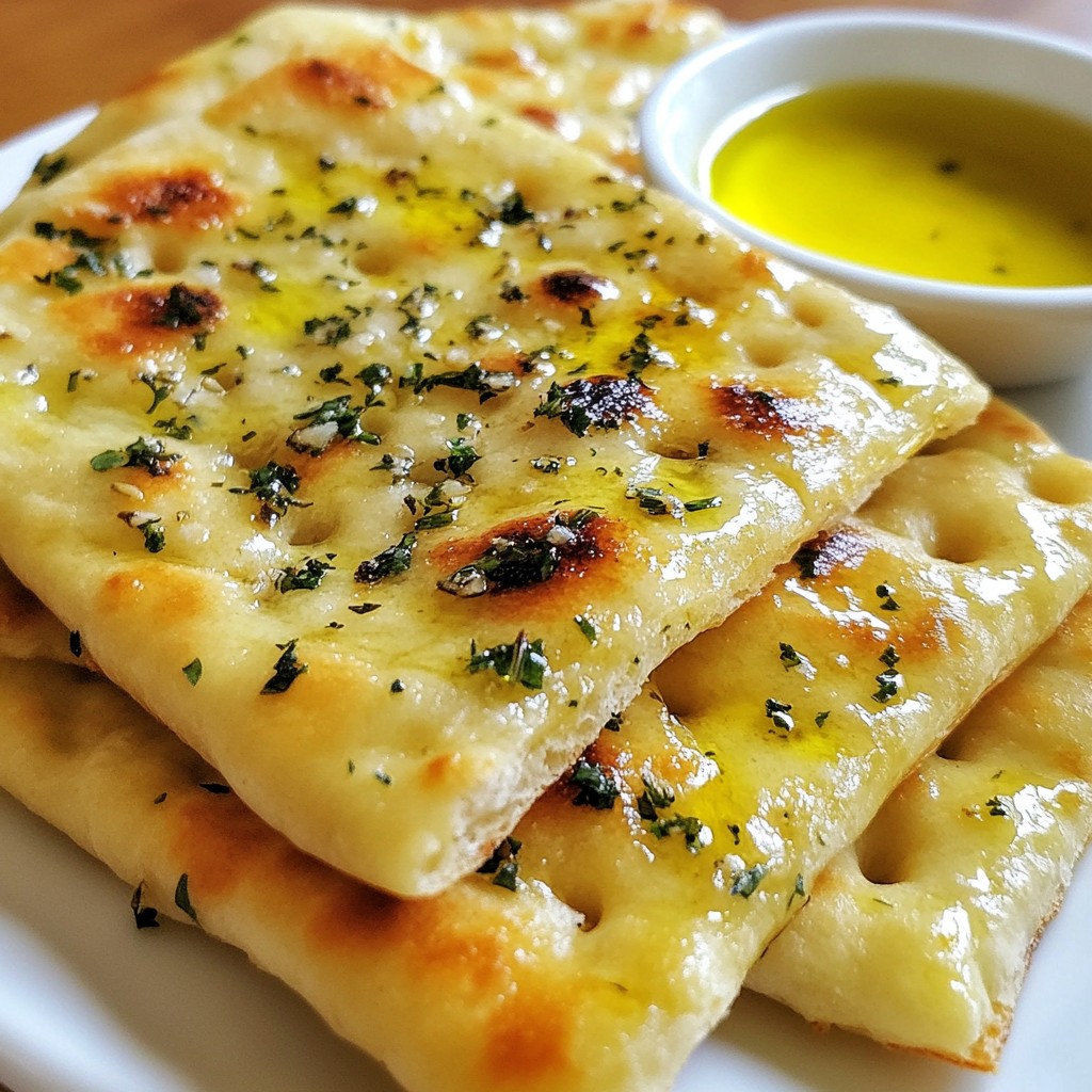 Garlic Herb Flatbread Fresh and Fluffy Recipe