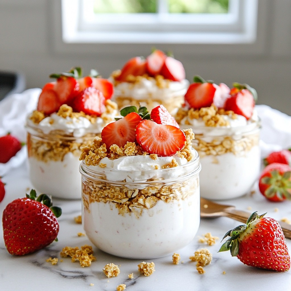 Strawberry Cheesecake Overnight Oats Simple Delight
