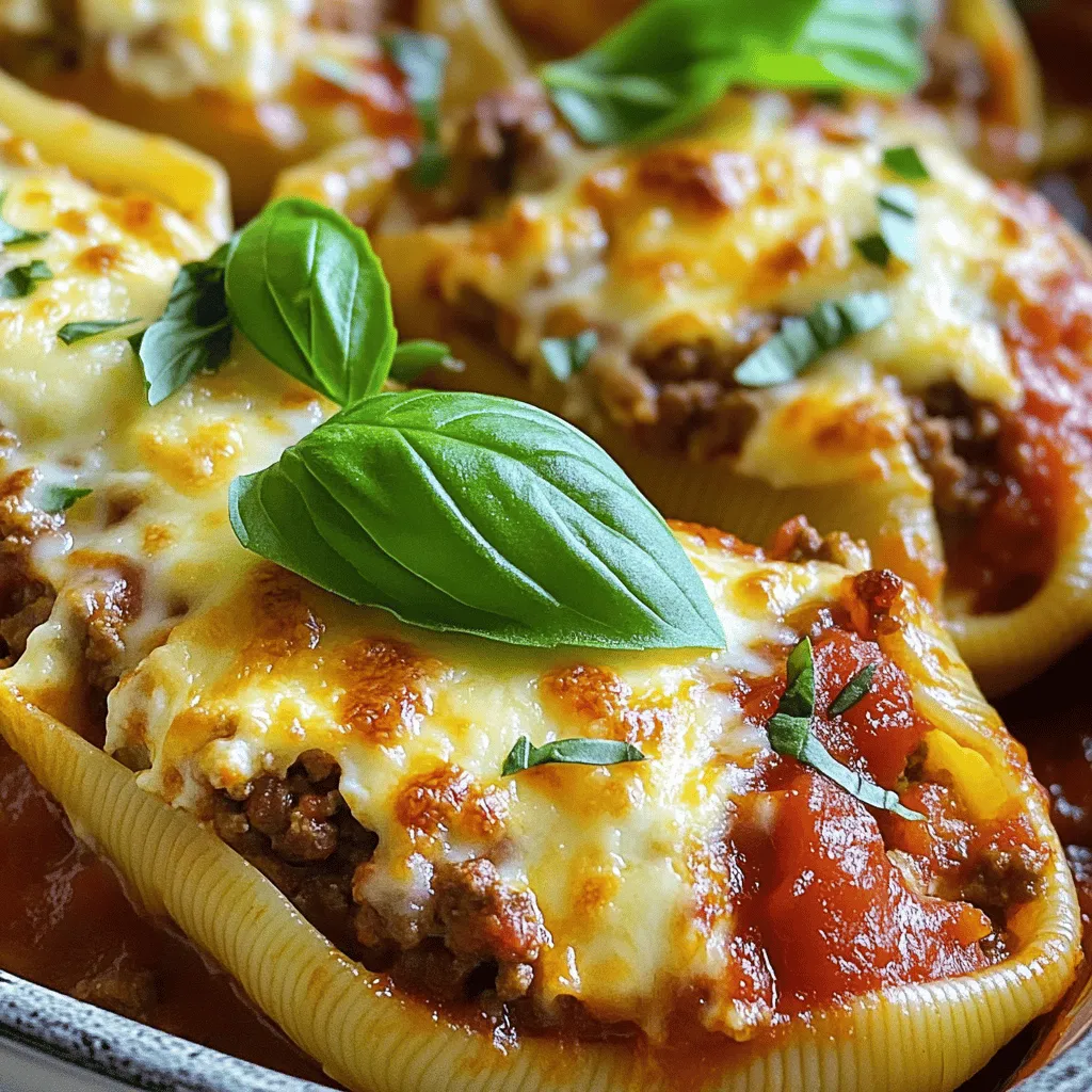 Stuffed Shells with Ground Beef Rich and Flavorful Meal